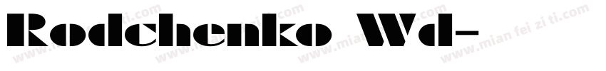 Rodchenko Wd字体转换